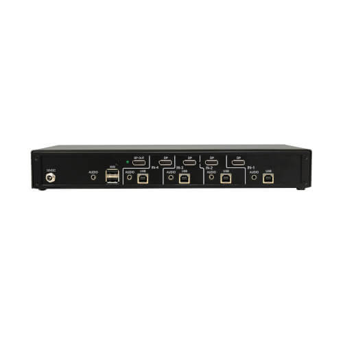 B002-DP1AC4-N4 Secure KVM Switch, 4-Port, Single Head, DisplayPort to DisplayPort, 4K, NIAP PP4.0, Audio, CAC, TAA