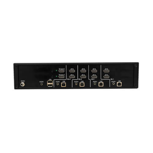 B002-DP2A4-N4 Secure KVM Switch, 4-Port, Dual Head, DisplayPort to DisplayPort, 4K, NIAP PP4.0, Audio, TAA