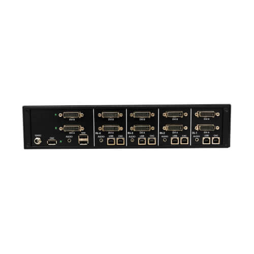 B002-DV2AC4-N4 Secure KVM Switch, 4-Port, Dual Head, DVI to DVI, NIAP PP4.0, Audio, CAC, TAA