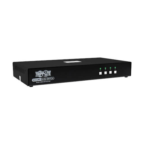 B002-HD1AC4-N4 Secure KVM Switch, 4-Port, Single Head, DP to HDMI (x4), 4K, NIAP PP4.0, Audio, CAC, TAA