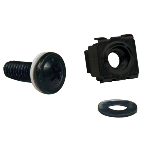 SRCAGENUTS SmartRack Square Hole Hardware Kit with 50 M6 screws and washers