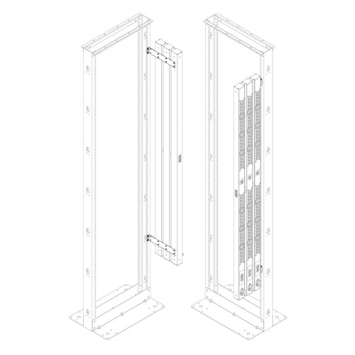 SRPDU2PBRKT Vertical PDU Mounting Bracket Accessory Kit for 2-Post and 4-Post Open Frame Racks
