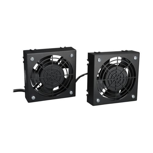 SRXFANWM SmartRack Wall-Mount Roof Fan Kit - Dual 230V High-Performance Fans, 210 CFM, 3 ft. (0.91 m) Cord, C14 Input