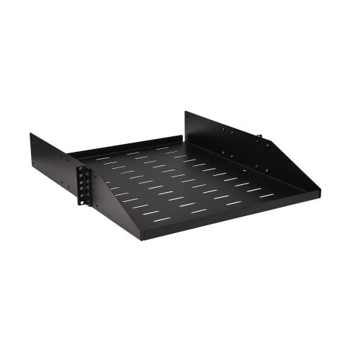 Tripp Lite SRSHELF2PUNIV SmartRack Universal-Mount Steel Rack Shelf - 2U, Vented, 21.7 in. Deep, Holds up to 100 lb. (45 kg)
