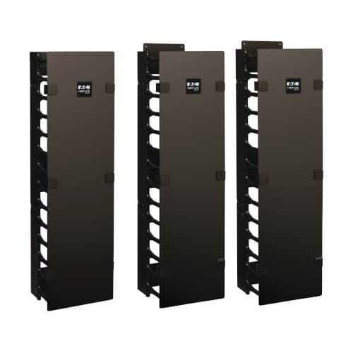 SRCABLEVRT6 SmartRack 6-in. (15.24 cm) Wide High Capacity Vertical Cable Manager - Double finger duct with cover