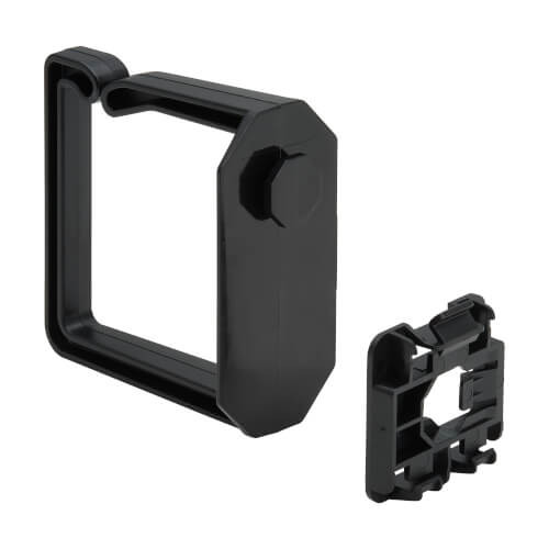 Cable Management D-Rings for DIN Rails - Multi-Angle, 2U, Black, 2 Pack NCM-DIN02-02