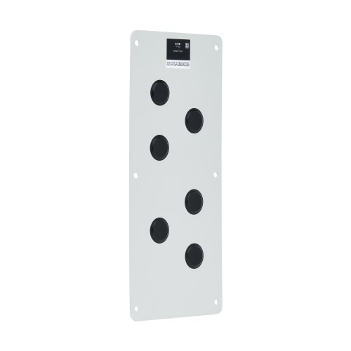 SmartRack Cable Gland Plate for NEMA-Rated Enclosure Cabinets, 6 Ports (0.5 in.)