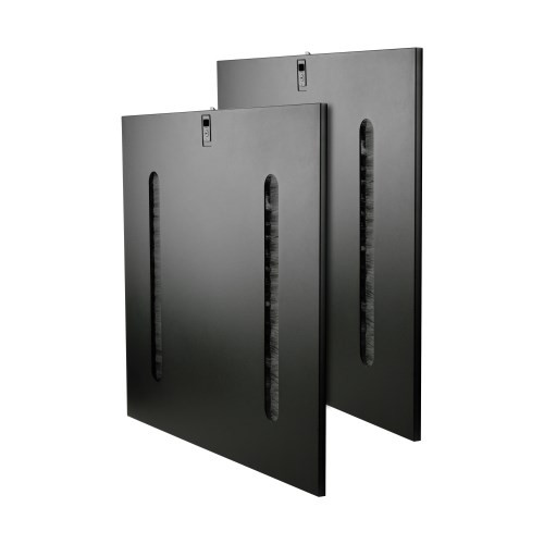 SR42SIDEPT SmartRack Pass-Through Side Panel with Key-Locking Latches for 42U Server Rack Cabinet, 2 Panels