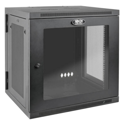 SRW12USDPG SmartRack 12U UPS-Depth Wall-Mount Small Rack Enclosure, Clear Acrylic Window, Hinged Back