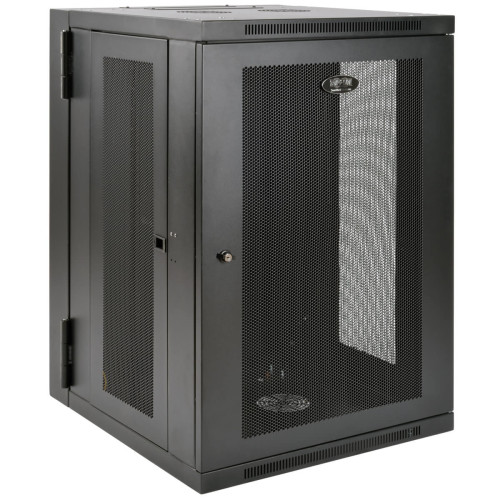 SRW18USDP SmartRack 18U UPS-Depth Wall-Mount Half-Height Rack Enclosure, Hinged Back