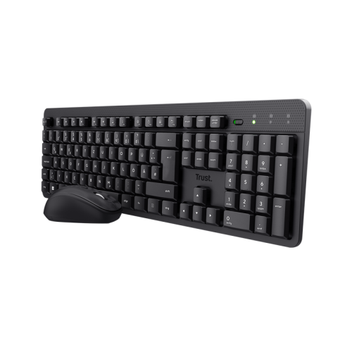 Trust TKM-360 keyboard Mouse included Office RF Wireless QWERTY UK English Black 25358