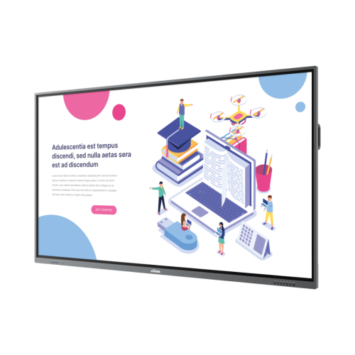 Vivitek BK860I Signage Display Digital signage flat panel 2.18 m (86") LED Wi-Fi 450 cd/m² 4K Ultra HD Black, Grey Touchscreen Built-in processor Android 9.0 16/7