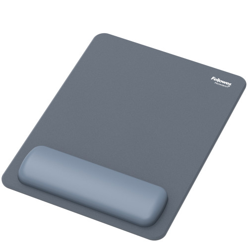 Fellowes XL Mouse Mat Wrist Rest Breyta XL Mouse Pad Wrist Support with Antibacterial Protection Ergonomic Mouse Mat Marine