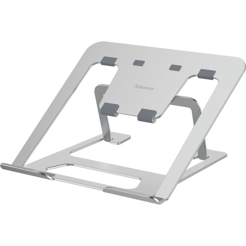 Fellowes Laptop Riser Alumia Portable Laptop Stand Max Size 15 inch Max Weight 5kg Silver