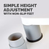 Fellowes Computer Monitor Stand with 3 Height Adjustments - Standard Monitor Riser with Cable Management - Ergonomic Adjustable Monitor Stand for Computers - Max Weight 27KG/Max Size 21" - Pl