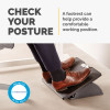 Fellowes Foot Rest Under Desk - Office Suites Under Desk Foot Rest Ergonomic Foot Rest with 3 Height Adjustable Positions & Antibacterial Technology - Foot Rest Stool for Office & Home - Blac
