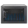 Laptop Charging Cabinet Desktop (or trolley) via USB-C 65W 16" 12-bay, Suitable for USB-C laptops (to 16"), iPads, MacBooks, Chromebooks, other USB-C devices, Bays 395x32.5x290mm, USB-C charg