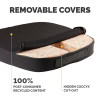 Fellowes Seat Cushion for Office Chair Breyta Comfort Seat Cushion with Coccyx Cut Out