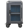 iPad to 13", MacBook Air to 13" & Chromebook 14" 20-bay Charging Trolley/Cart via USB-C (30W), Also other tablets/smartphones (with device to USB-C cable), Bays 330x25x235mm, USB-C charging c