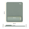 Fellowes Mouse Mat Wrist Rest Breyta Mouse Pad Wrist Support with Antibacterial Protection Ergonomic Mouse Mat Sage