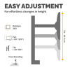 Fellowes Dual Monitor Arm - Seasa Freestanding Monitor Mount for 8KG 27 inch Screens - Ergonomic Adjustable Monitor Arm - Tilt 45Â° Pan 120Â° Rotation 360Â°, VESA 75 x 75/100 x 100 - Black