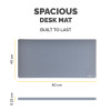 Fellowes Computer Desk Mat with Non-Slip Base Breyta Desk Mat with Antibacterial Protection Marine