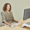 Fellowes Keyboard Wrist Rest Breyta Compact Keyboard Wrist Support with Antibacterial Protection Ergonomic Wrist Support Sage