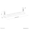 Neomounts ADS07-120BL Cable tray - clamp-on design - universal