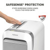 Fellowes Paper Shredder LX221 20 Sheet Micro Cut Shredder with 30 Litre Pull Out Bin Superior Security P5 White