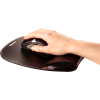 Fellowes Mouse Mat Wrist Support - Crystals Gel Mouse Pad with Non Slip Rubber Base - Ergonomic Mouse Mat for Computer, Laptop, Home Office Use - Compatible with Laser and Optical Mice - Blac