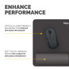 Fellowes Mouse Mat Wrist Rest Breyta Mouse Pad Wrist Support with Antibacterial Protection Ergonomic Mouse Mat Black