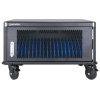 Laptop Charging Cart/Trolley via AC Adapter (UK) 20-bay, Install device's AC Adapter (power cables) into unit, Suitable for ALL laptops (to 16"), iPads, MacBooks, Chromebooks, other portable 