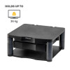Fellowes Computer Monitor Stand with 3 Height Adjustments - Premium Monitor Riser Plus with Cable Management - Ergonomic Adjustable Monitor Stand for Computers - Max Weight 36KG/Max Size 21" 