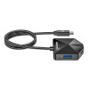USB-C & USB-A Combo Dock/Hub, Ports (4): USB-A (x2) and USB-C (x2), 5 Gbps (USB 3.2 Gen1 aka USB 3.0), Angled Shape for Easy Port Access, USB powered (no external power supply required)