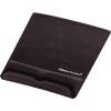 Fellowes Mouse Mat Wrist Support - Health-V Mouse Pad with Antibacterial Protection - Ergonomic Mouse Mat for Computer, Laptop, Home Office Use - Black