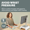 Fellowes Mouse Mat Wrist Rest Breyta Mouse Pad Wrist Support with Antibacterial Protection Ergonomic Mouse Mat Sage