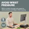 Fellowes XL Mouse Mat Wrist Rest Breyta XL Mouse Pad Wrist Support with Antibacterial Protection Ergonomic Mouse Mat Black