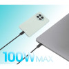 Dual USB-C to USB-C Charging Cable, 100W, 2m, Male to Two Males, Smart Power Splitter Cable, Charges Two Devices from One USB-C PD Port, Delivers up to 100W for single charging and up to 70W 