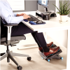 Fellowes Foot Rest Under Desk - Energizer Foot Support Ergonomic Foot Rest with 3 Height Adjustable Positions & Massage Textured Surface - Foot Rest Stool for Office & Home - Charcoal