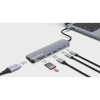 USB-C Dock/Hub with Card Reader, Ports (x5): HDMI, USB-A (x2) and USB-C (x2), with Power Delivery (PD) 100W- requires external USB-C charger (not included). USB powered (no external power sup