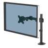 Fellowes Monitor Arm - Reflex Monitor Mount for 8KG 32 Inch Screens - Adjustable Monitor Desk Mount - Tilt 45Â° Pan 180Â° Rotation 360Â°, VESA 75 x 75/100 x 100 - Black