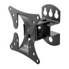 Pivoting Wall Mount for TV & Monitors (Tilt and Swivel), For screens 13" to 27", VESA compatibility: all between 75x75mm and 100x100mm - check the dimensions of the four mounting holes on bac