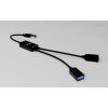 USB-A Cable HUB 2 port (2x USB-A)