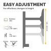 Fellowes Monitor Arm - Reflex Monitor Mount for 8KG 32 Inch Screens - Adjustable Monitor Desk Mount - Tilt 45Â° Pan 180Â° Rotation 360Â°, VESA 75 x 75/100 x 100 - Black