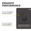 Fellowes XL Mouse Mat Wrist Rest Breyta XL Mouse Pad Wrist Support with Antibacterial Protection Ergonomic Mouse Mat Black
