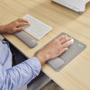 Fellowes Keyboard Wrist Rest Breyta Compact Keyboard Wrist Support with Antibacterial Protection Ergonomic Wrist Support Grey