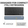 Fellowes Keyboard Wrist Rest Breyta Compact Keyboard Wrist Support with Antibacterial Protection Ergonomic Wrist Support Marine