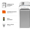 Fellowes Paper Shredder LX221 20 Sheet Micro Cut Shredder with 30 Litre Pull Out Bin Superior Security P5 White