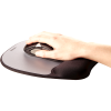 Fellowes Mouse Mat Wrist Support - Memory Foam Mouse Pad with Soft Foam Pillow - Ergonomic Mouse Mat for Computer, Laptop, Home Office Use - Compatible with Laser and Optical Mice - Silver