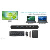 KVM Docking Station HDMI for 2 hosts, Power Delivery 2x 100W